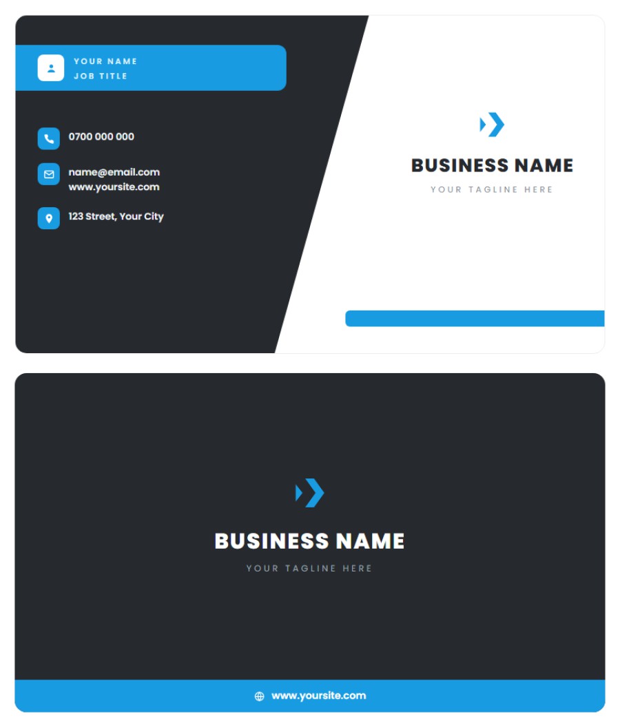 Blue Slate Card
